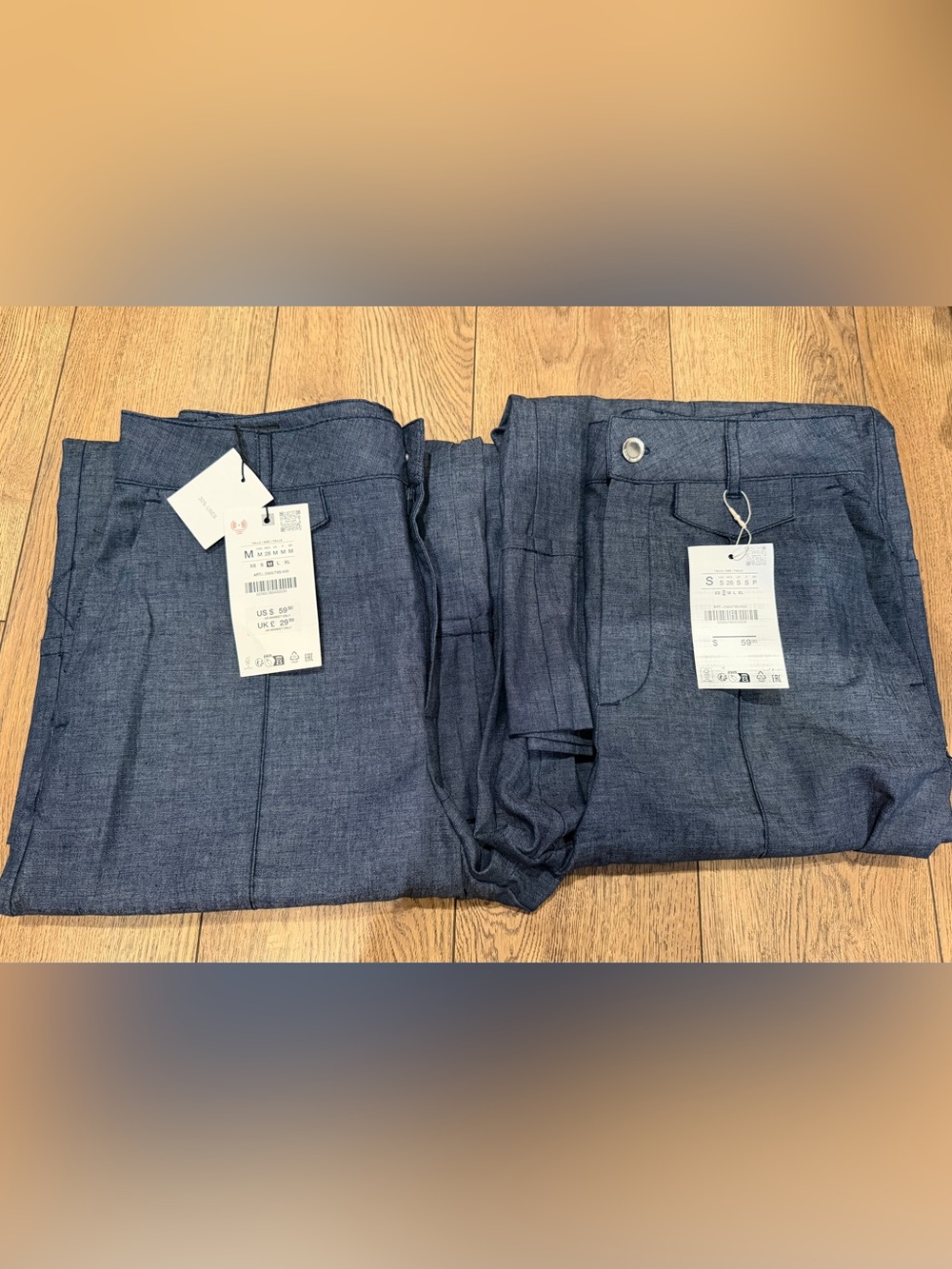 Zara Culottes Linen Pants
